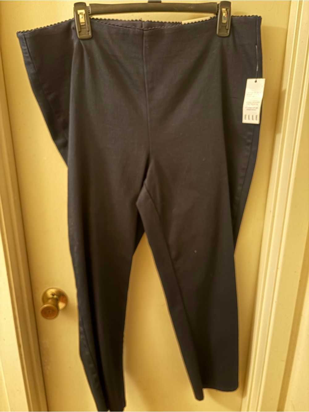 Elle Black Skinny Mid-Rise Leggings